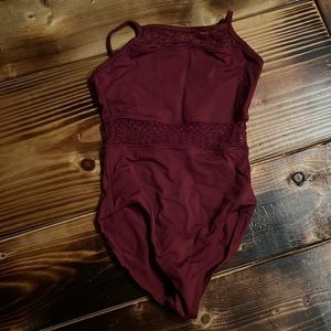 Like new burgundy leotard